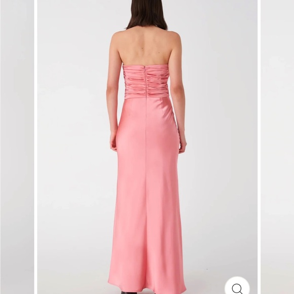MISHA COLLECTION Strapless Pink Dress - Picture 2 of 2
